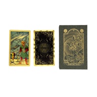 Gold Foil tarot Card Carrot Card tarot Color Print tarot Card PVC Waterproof tarot Card Manual Board