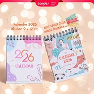 TANDES - 2026 Calendar 2026 Calendar/ 2026 Happy New Year Desk Calendar/ 2026 Mini Calendar/