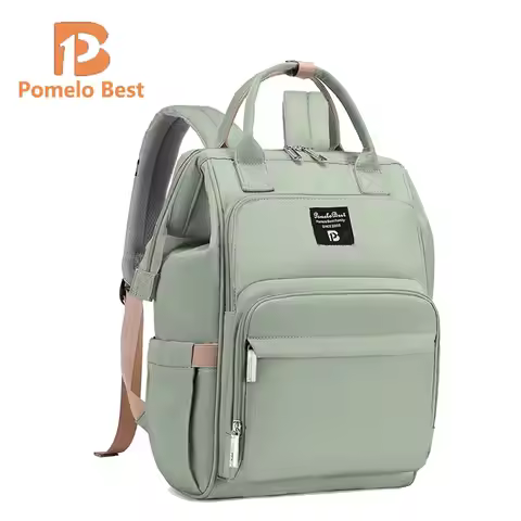 Pomelo Best Waterproof Baby Diaper Backpack - Multi-function Maternity Diaper Bag with Changing Mat 