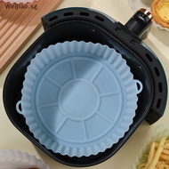 Weijiao Silicone Air Fryers Oven Baking Tray Pizza Fried Chicken Airfryer Silicone Basket Reusable Airfryer Pan Liner Accessories SG