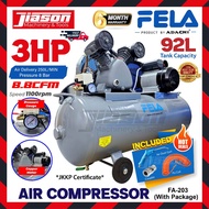 FELA FA-203 / FA203 3HP 92L Air Compressor / Kompressor 8.8CFM