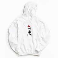 摩艾 聖誕 帽T 白色 原創 老公公 禮物 Xmas 石像 鬍子 Moai