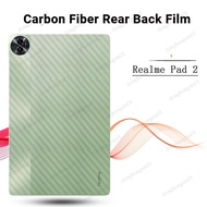 For Realme Pad 2 3D Anti fingerprint Transparent Carbon Fiber Rear Back Film Stiker Screen Protector (Not Glass)