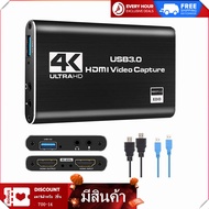 [ในสต็อก] [COD]Audio Video Capture Card 4K USB 3.0 Capture Adapter Video Converter for Gaming Stream