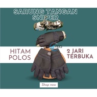 Snyper/ gloves half finger/ gloves Hand gloves Black gloves with 2 fingers Adult gloves ojol gloves
