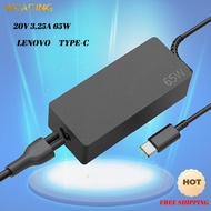20V 3.25A 65W Type C USB อะแดปเตอร์ AC C พาวเวอร์แล็ปท็อปเครื่องชาร์จสำหรับ Lenovo Thinkpad E14 E15