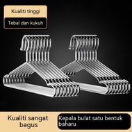Gantungan baju keluli tahan karat 304 pepejal, gantungan baju tebal, gantungan baju rumah