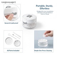 [RAYAE] Portable 3 In 1 Donut  Storage Box Double Layer with Cleaning Brush for Home Office Travel  