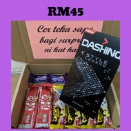 Dashing EDT Perfume Chocolate Surprise Gift Bouquet  Custom Box for Birthday  Anniversary Graduation
