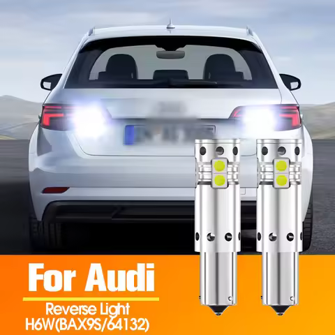 2pcs LED Reverse Light Blub Backup Lamp Canbus No Error H6W BAX9S 64132 For Audi A3 8V 2013 2014 201