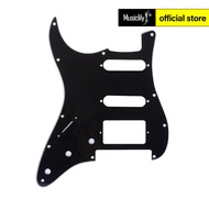 Musiclily Pro Left Handed 11-Hole Modern Style Strat HSS Guitar Pickguard for American/Mexican Stratocaster Floyd Rose Bridge Cut