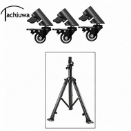 [Tachiuwa] 3 Pieces Tripod Swivel Caster Rolling Wheels Kit Metal Rotatable Casters with Brakes Sile