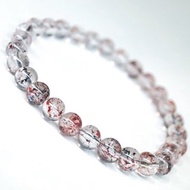 超七金草莓水晶 黑紅云母 手串 6mm 手鏈手串 招桃花+旺事業+闢邪