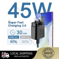 Charger Fast Charging 45W 25W Adapter for SET TYPE C to C For Samsung Galaxy Note10/20/S20 21 23/Tab