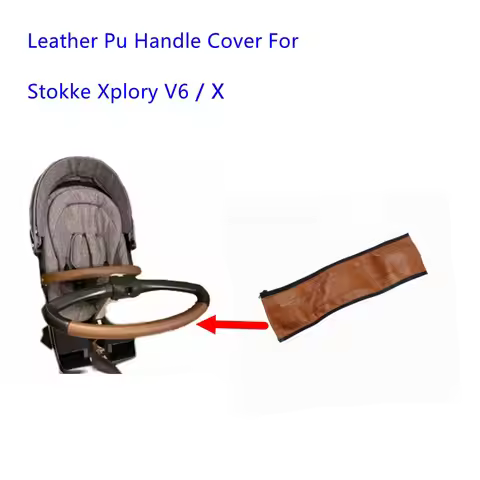 Pu Leather Handle Cover For Stokke Xplory V6/X Stroller Pram Bumper Protective Cases Armrest Covers 