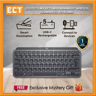 Logitech MX Keys Mini Minimalist Wireless Illuminated Keyboard with Multi OS Support (Graphite, Pale