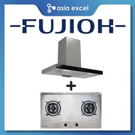 FUJIOH FR-MT1990 90CM CHIMNEY HOOD WITH TOUCH CONTROL + FUJIOH FH-GS6520 SVSS 2 BURNER STAINLESS STEEL GAS HOB