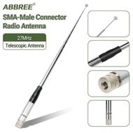 Antenna HT Walkie Talkie Radio Telescopic 27MHz 50 Ohm 20W 1.3M CB-02