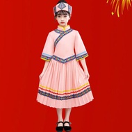 New Arrival Kids Zhuang Costume Costume Girl Guangxi Minority Miao Yi Dance Costume March 3