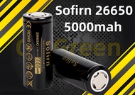 Legitimate 26650 Sofirn 100% rechargeable battery 5000mAh