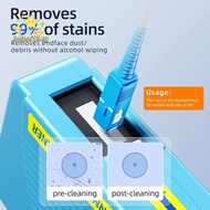 BOLONI12 Fiber End Face Cleaning Box, Lightweight Cassette Type Pigtail Cleaner, Portable Fiber Wipi