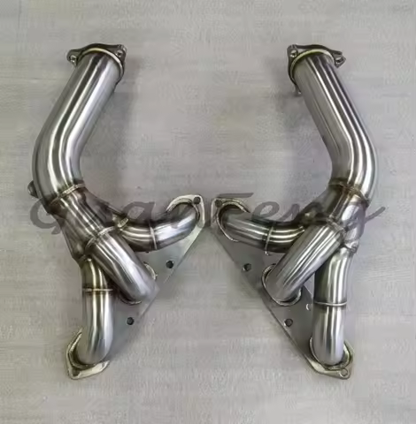Polished Stainless Steel Exhaust Valve Exhaust Manifold For 2005-2008 For Porsche Boxster Cayman S 9