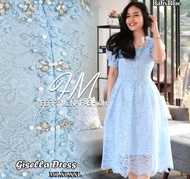 COD DRESS GISELIA/DRESS KEKINIAN MODEL BARU/DRESS BORKAT PAYET/MIDI DRESS GAUN PENDEK/BAJU DRESS NA