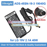 Genuine ADS-45SN-19-3 AC Adapter LCAP21C 19V 2.1A for LG 24MN33D 23MP57 22M45D 23MP48D 22M37HQ E2240