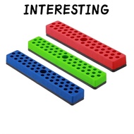 INTERESTING Magnetic Hex Bit Holder Organizer, 43 Holes Solid Color Screwdriver Bit Storage Organize