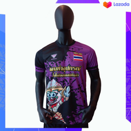 เสื้อกีฬาพิมพ์ลายหนุมาน สีม่วง Purple / Ballthaifc sport