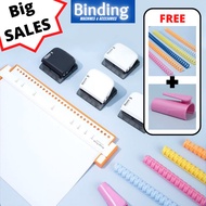 Multifunctional A4(30-hole), B5(26-holes), A5(20hole) office paper hole puncher/ binding clip/ loose