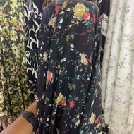 Yoryu dobby chiffon fabric - yoryu dobby fabric with floral motifs - floral motif chiffon fabric - f