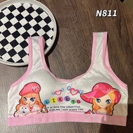 PrintVibe Children's Underwear Girls' Soft And Comfortable Foam Bra 8-16 Years Old Bust 20-34 Inches