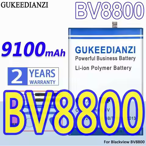 For Blackview BV8800 Environmentally Friendly Mobile Phone Battery 9100mAh BV8800 Li456182PHTT-B
