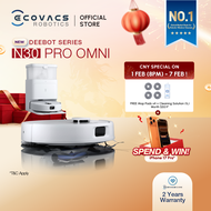 [BEST SALE] ECOVACS DEEBOT N30 PRO OMNI ROBOT VACUUM | 10000 PA | ZEROTANGLE™ PET HAIR 2.0 | 60°C HO