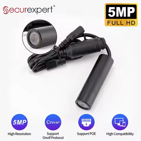 3/5MP Mini POE IP Camera With Onvif Video Surveillance Network Camera with POE Pen-type Video Record