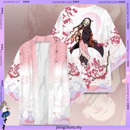 New Anime Demon Slayer Kimono Zenitsu Tanjirou Cosplay Haori Cardigan Casual Tops