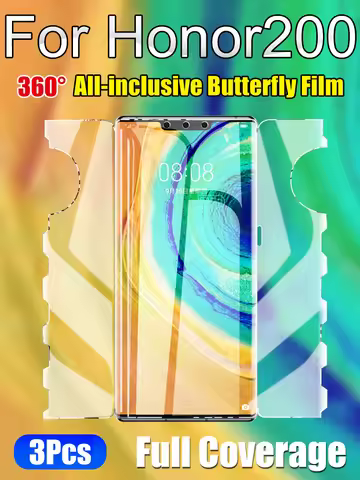 Honor200Pro Butterfly Hydrogel Film For Huawei Honor 200Pro Screen Protector Honor200 Soft Front Bac