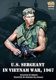 Nut Planet 1/12 Vietnam War US Army Sergeant on Postal Duty Vietnam 1967 Bust Unpainted Resin Assemb