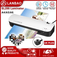 SL299 Mesin Laminate A4 A5 A6 Hot and Cold Compact Laminating Machine with 50Pcs Laminating Film
