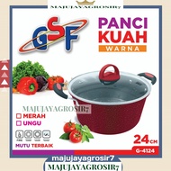 24CM COLOR STOVE POT GSF G-4124 24CM COLOR STOVE POT/ GSF G-4124 24CM GLASS LID POT/ GSF G-4124 GSF 