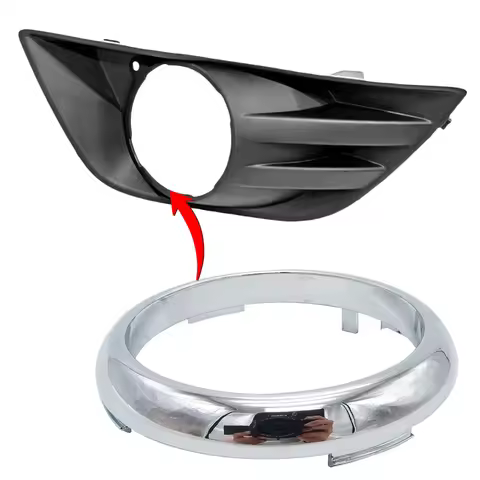 Car Chrome Front Foglamp Bezel Surround Trim For Ford Fiesta 2013 2014 Autoparts Accessories