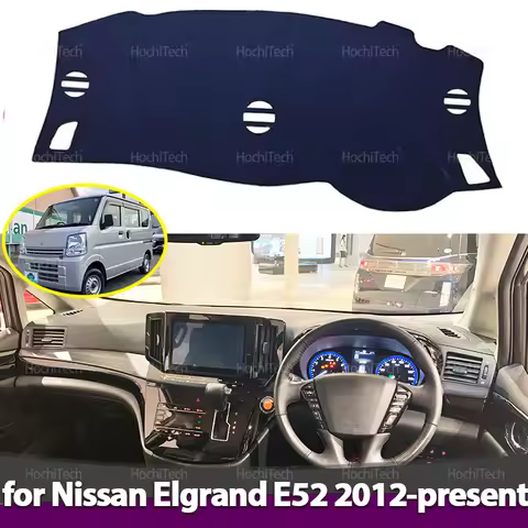 for Nissan Elgrand E52 2012-present Mat Avoid Light Pad Anti-UV Non-Slip Carpet Car Dashboard Sun Sh