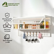 Comfort Haven Furniture Co. Wall Mounted Kitchen Storage Organizer Pegboard 1 Layer (60-120cm)