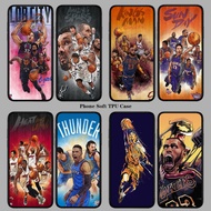 NBA Phone Case For OPPO F19 F17 Pro A15 A15S A54 Cool anti-fall back cover