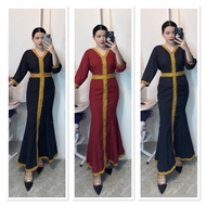 DRESS SABAH BORNEO MODEN MERMAID BIG SIZE L to 3xl ready stock