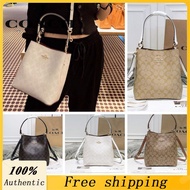 【Hot】[Hot Sale] COACH new classic women fashion shoulder sling bag handbag bucket bag all-match 2312