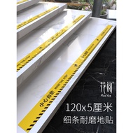 Beware of Steps Simple Fashion Anti-slip Wear-resistant Twill Floor Stickers Arbitrarily Customized 