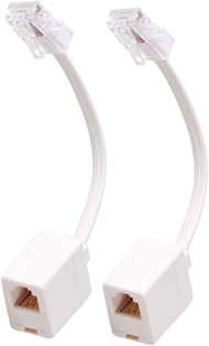 Uvital RJ45 to RJ11 Converter Adapter Connector M/F Cable, Telephone RJ11 6P4C Female to Ethernet RJ
