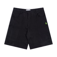 ABOVE AND OVER - BASIC WIDE SHORTS STRIPE BLACK